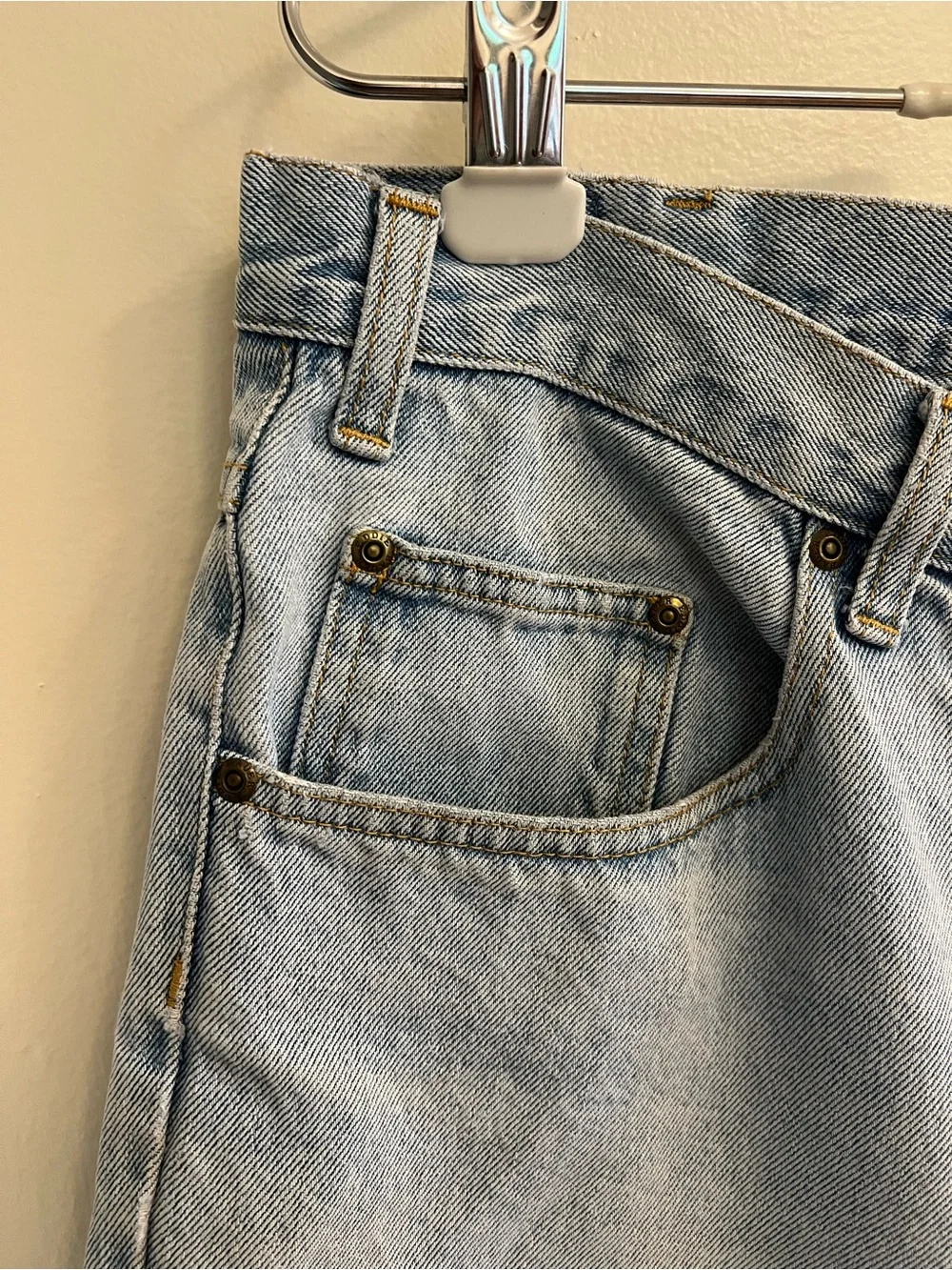 Vintage Eddie Bauer Light Blue Denim Men’s Shorts Jorts Size 38